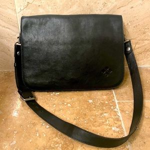 Patricia Nash black messenger handbag